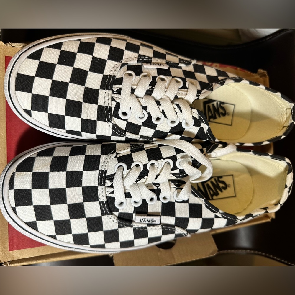 Vans Platform Checkerboard Shoes